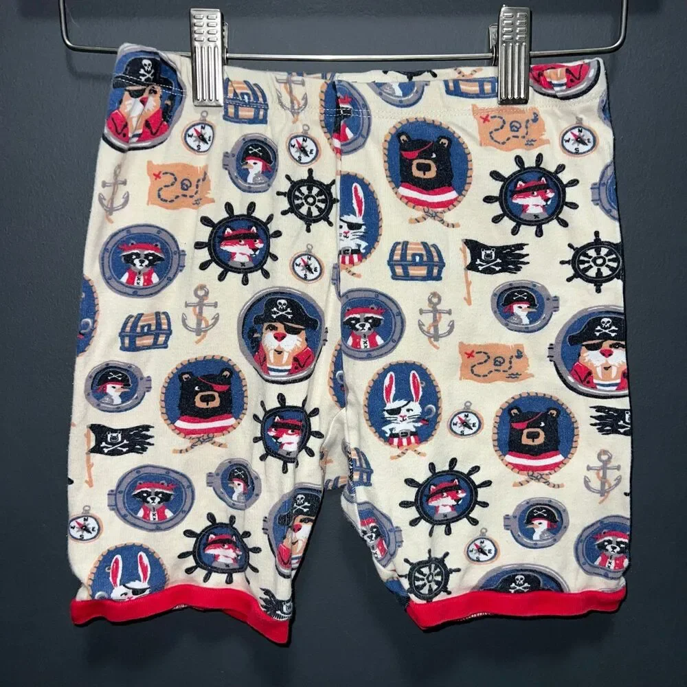 Hatley Short Pajamas Set LOT Boys size 8 Hammerhead Shark Pirate Print